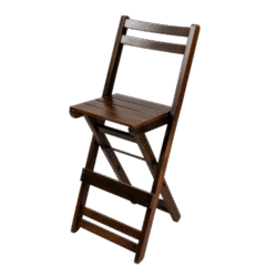 BANQUETÃO DOBRÁVEL ENCOSTO ANATÔMICO VERNIZ - PU RÚSTICO (50% LIXA) IMBUIA