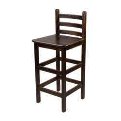 BANQUETÃO C/ENCOSTO ANATÔMICO 70CM MADEIRA ASSENTO PAINEL TECA LISO VERNIZ - PU LISO (100% LIXA) IMBUIA