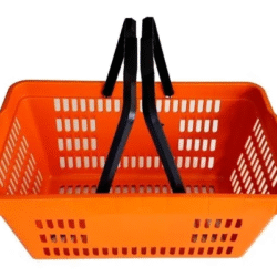 MINI CESTINHA PLÁSTICA 07 LITROS 34X22X14 LARANJA