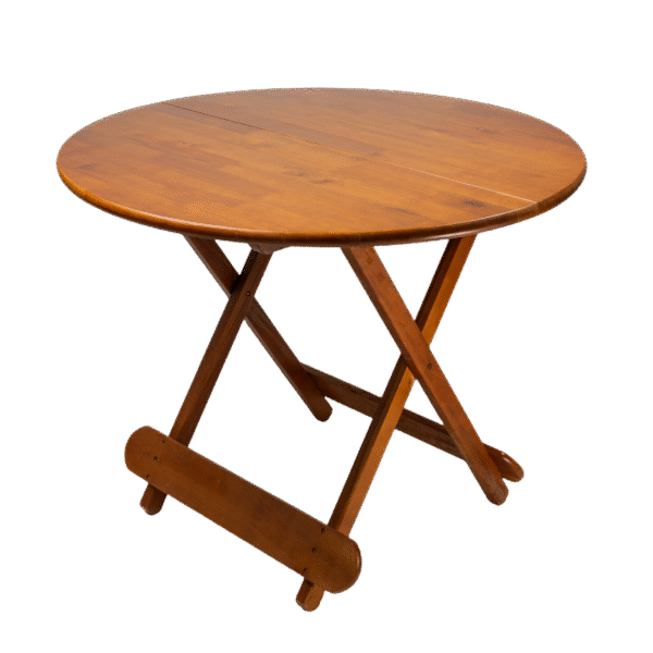 MESA DOBRÁVEL REDONDA 2 PARTES 98CM MADEIRA