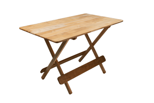 MESA DOBRÁVEL 70X120 2 PARTES MADEIRA TAMPO LISO CRU S/VERNIZ
