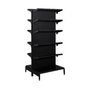 GONDOLA GOLD CENTRAL INICIAL PRETO 2,10X0,96 40X40 (2 BASE +10)