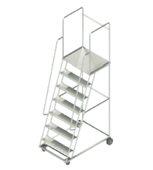 ESCADA 1.80 MTS - 8 DEGRAUS( COM GUARDA CORPO )