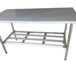 MESA TOTALMENTE INOX 430 DESMONTÁVEL LINHA PRATA