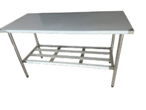 MESA TOTALMENTE INOX 430 DESMONTÁVEL LINHA PRATA