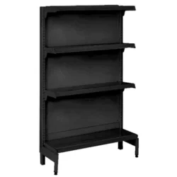 GONDOLA GOLD CENTRAL INICIAL 1,30X0,96 30X25 (2 BASE +2) 60KG PRETA