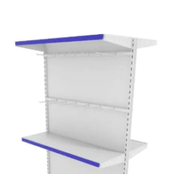 GONDOLA GOLD CENTRAL CONTINUAÇÃO 1,30X0,96 30X25 (2 BASE +2) 60KG BRANCA