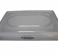 CAIXA RETANGULAR C/TAMPA 6,0 LT - PP 39X28X7,5 TRANSPARENTE (EMBAL.10PÇ)