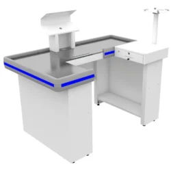 CHECK-OUT 1,70 BRANCO PERFIL AZUL